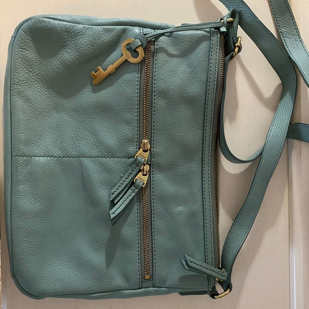 Fossil greenish/blue crossbody bag